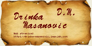 Drinka Mašanović vizit kartica